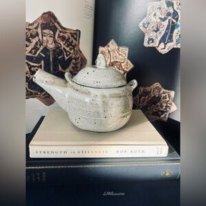 Vintage Handmade Pottery Teapot | Minimalist | Mid Century |